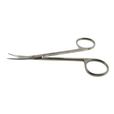 Scissors Iris 4-1/2" Sharp/Sharp Smooth Curved Stainless Steel Ea
